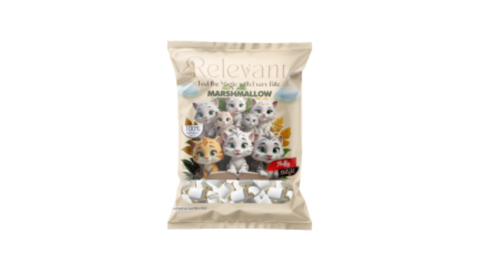 RELEVANT MARSHMALLOW KITTENS 100G